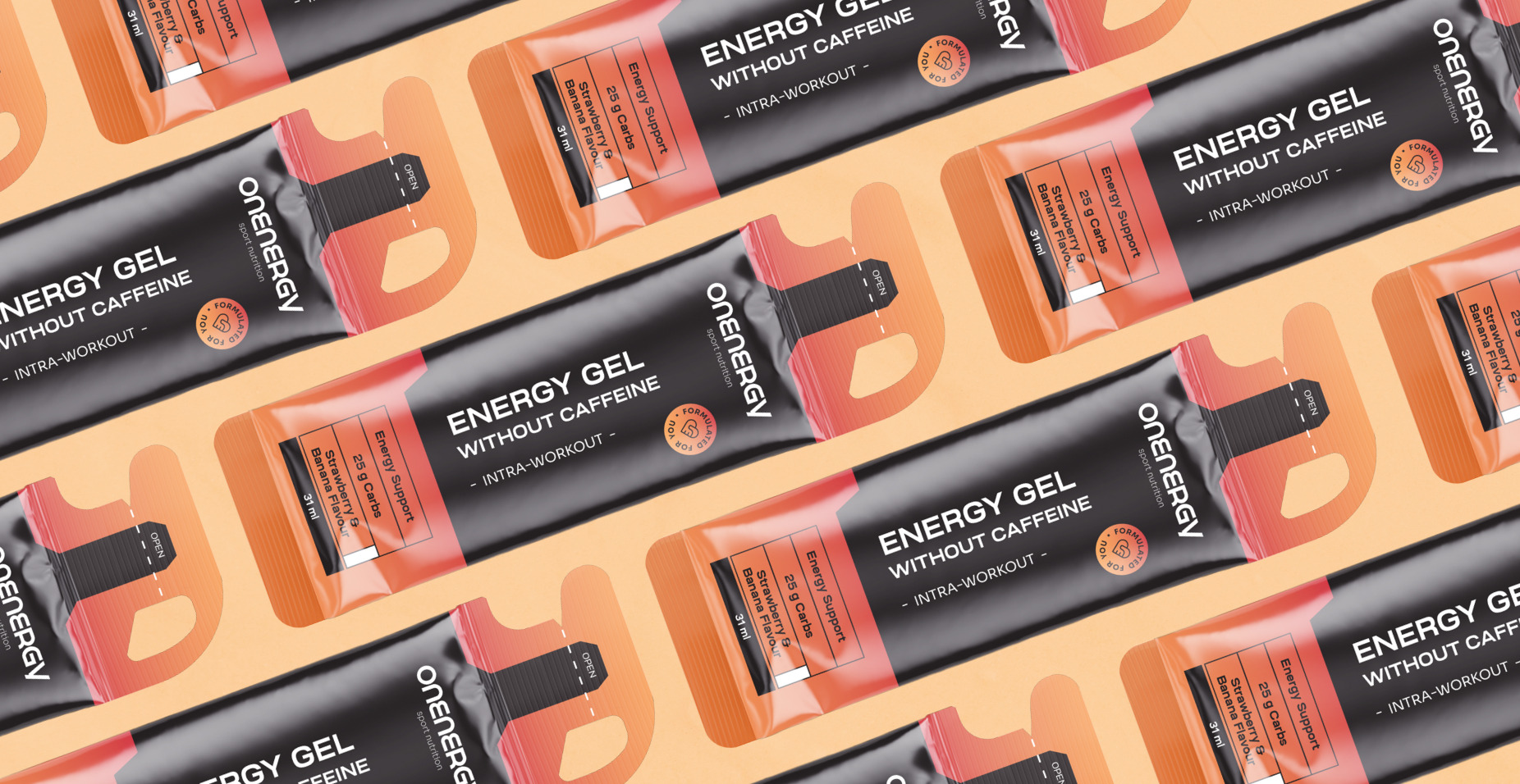 Energie-Gel koffeinfrei – Erdbeere und Banane