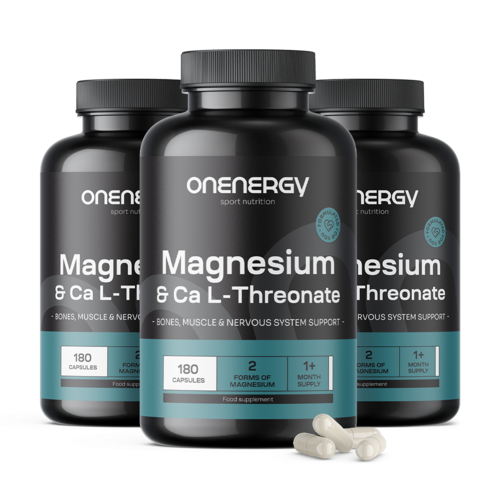 3x Magnesium + Calcium L-Threonat, zusammen 540 Kapseln
