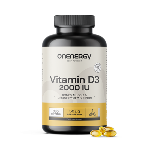 Vitamin D3 2000 I.E., 365 Weichkapseln