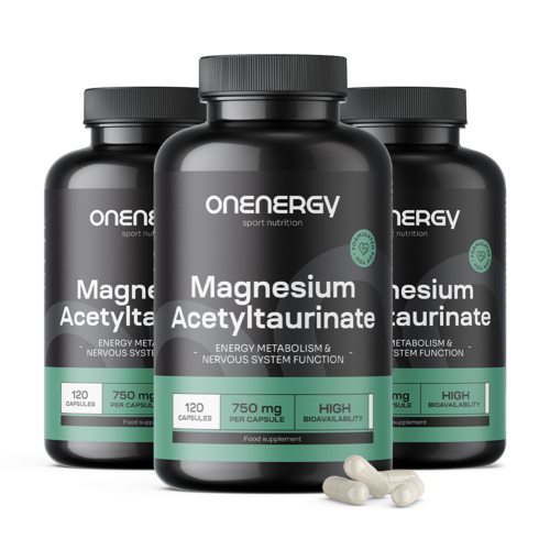 3x Magnesiumacetyltaurat 750 mg, zusammen 360 Kapseln