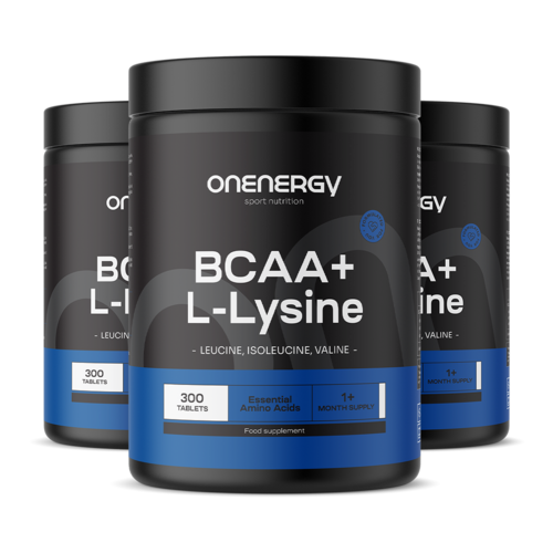 3x BCAA + L-Lysin, zusammen 900 Tabletten