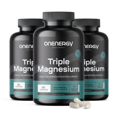 3x Dreifaches Magnesium, zusammen 270 Kapseln