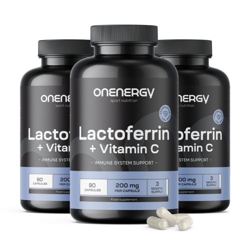 3x Lactoferrin 200 mg, zusammen 270 Kapseln