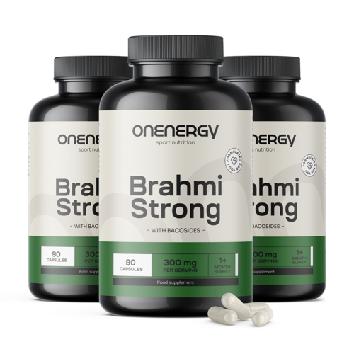 3x Brahmi Strong, zusammen 270 Kapseln