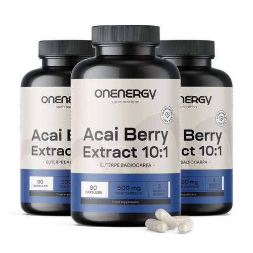 3x Açaí-Beeren – Extrakt 10:1, zusammen 270 Kapseln