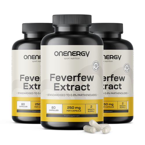 3x Mutterkraut (Feverfew) – Extrakt, zusammen 180 Kapseln