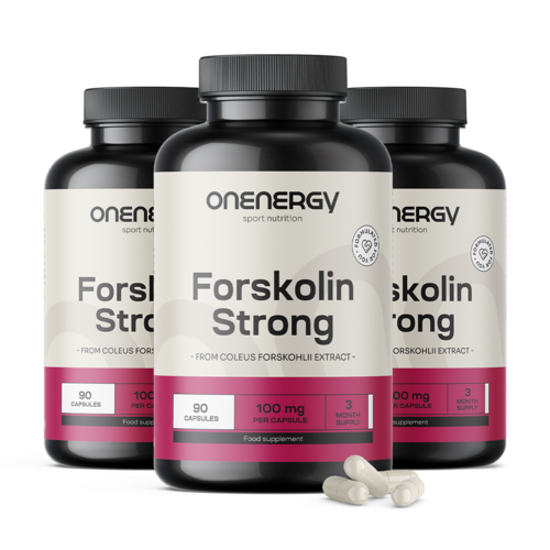 3x Forskolin Strong 100 mg, zusammen 270 Kapseln